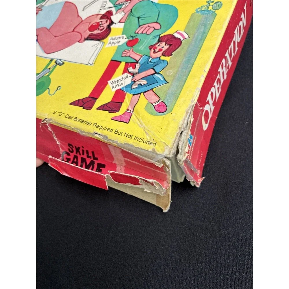 OPERATION Game Vintage 1965 Smoking Doctor Graphic Replacement Parts NOT Working